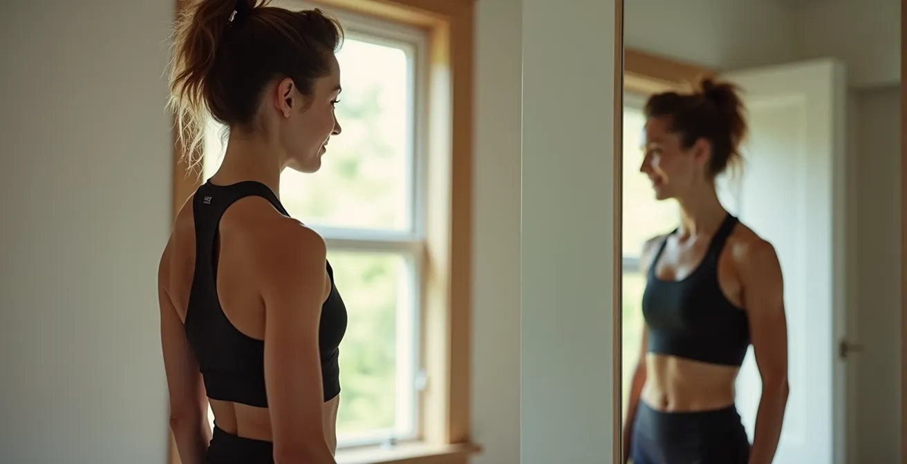 Visual comparison showing a dense pound of muscle next to a voluminous pound of fat.