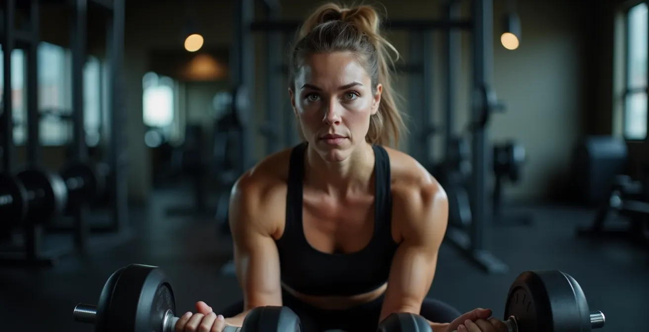 Athlete demonstrating tempo training with perfect form using lighter weights