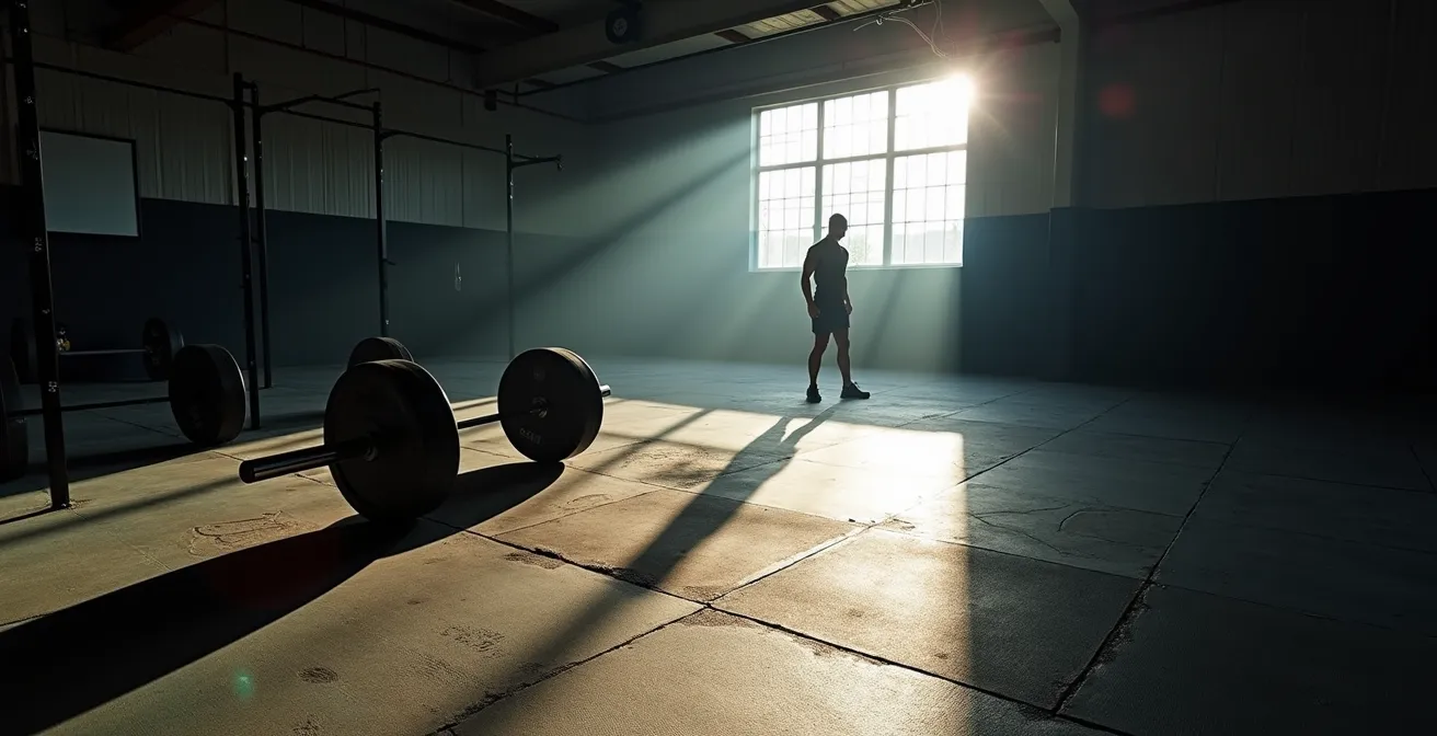 Training intensity visualization showing optimal power zone versus fatigue state